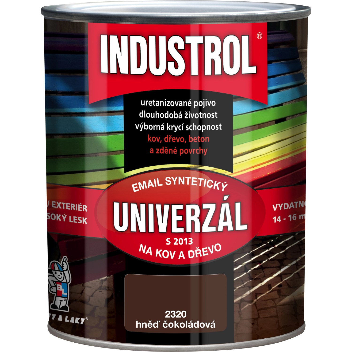 Industrol uni 2430 hněď čoko 0,75l