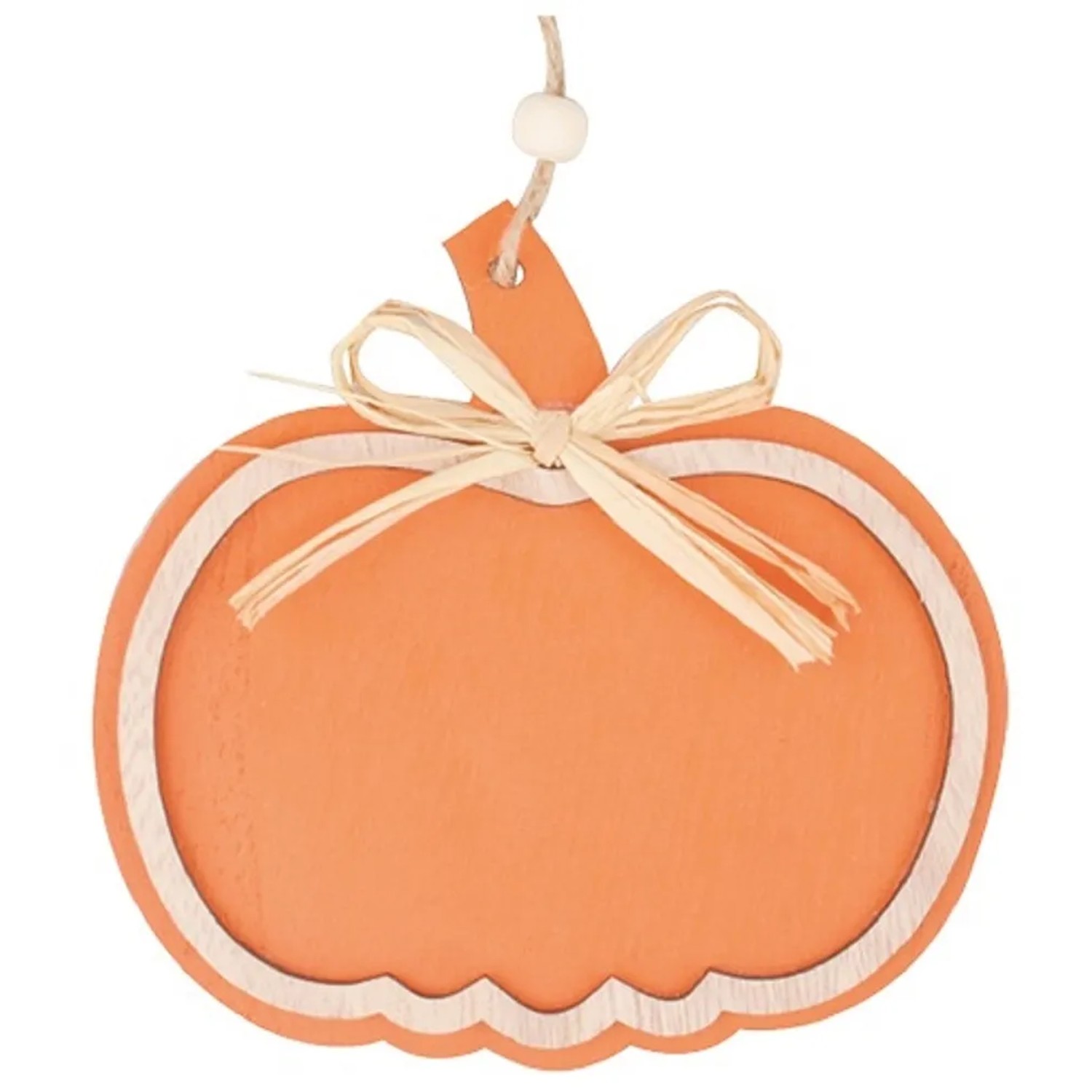 Anděl Přerov Dřevěná dýně na zavěšení, oranžová, 12 cm