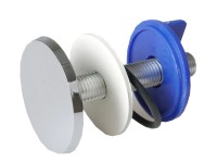 Umyvadlová záslepka mosaz průměr 50 mm, chrom