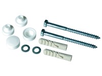 Náhradní krytka k WC šroubům bílá, 4 ks