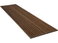 Denpanels Akustický panel WOOD Ořech olej. přírod. MDF černá plsť 240 x 60 x 2cm Denpanels Akustický panel WOOD Ořech olej. přírod. MDF černá plsť 240 x 60 x 2cm