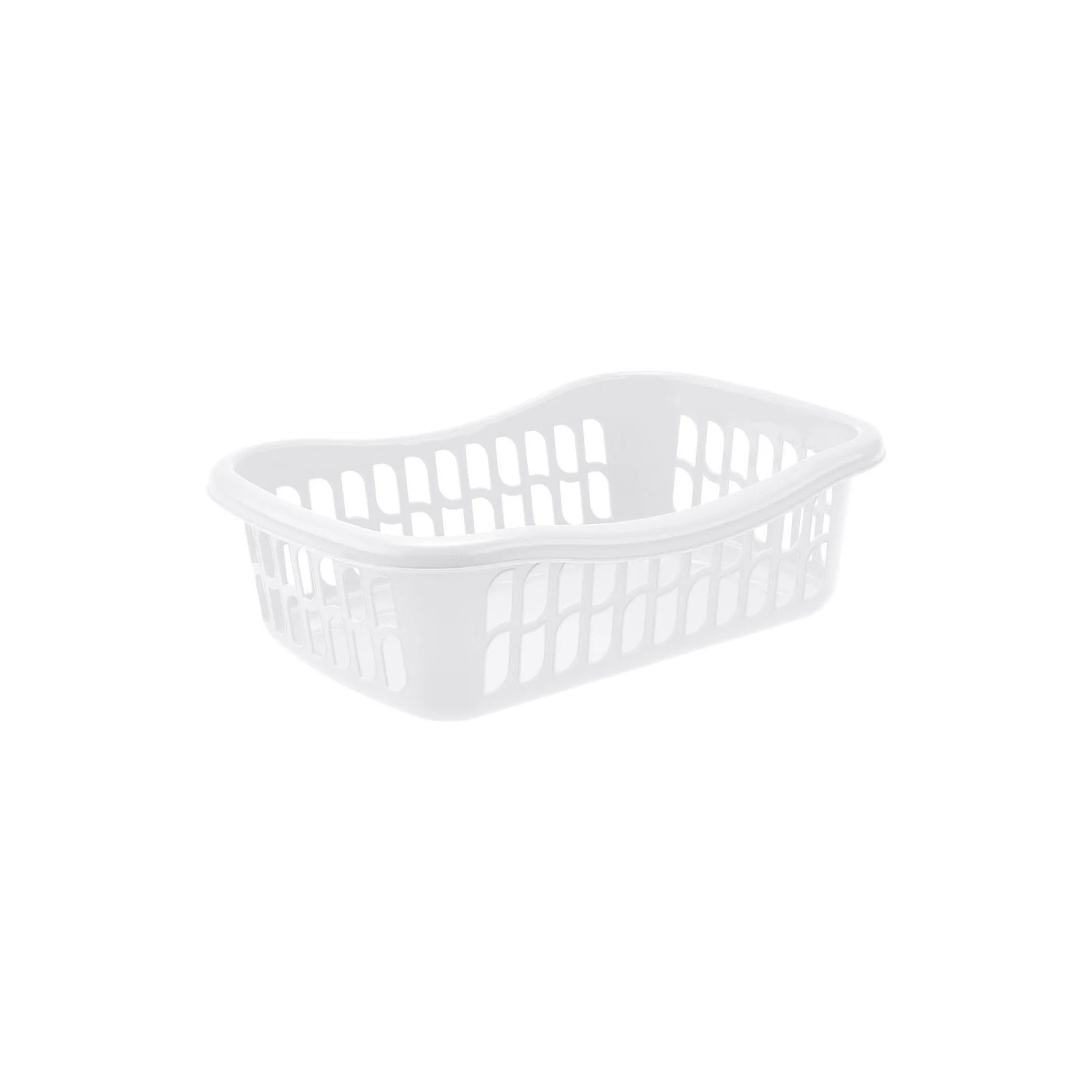 Levně Tontarelli Koš na prádlo BRIO XXL bílý 57 x 39 x 17,5 cm, 21 l