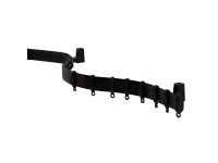 Gardinia Ohebná záclonová kolejnička Flexline, černá, 350 cm Gardinia Ohebná záclonová kolejnička Flexline, černá, 350 cm