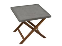 Odkládací stolek Amy světle šedý 450 x 500 x 500 mm