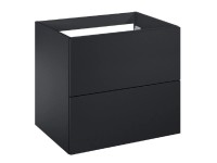 Roca Umyvadlová skříňka Elegant 2Z, černá matná, 53 x 60 x 44,9 cm