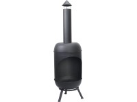 Ocelový krb černý