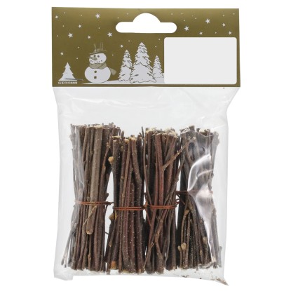 Svazek březového dřeva, přírodní, 6 cm, 4 ks