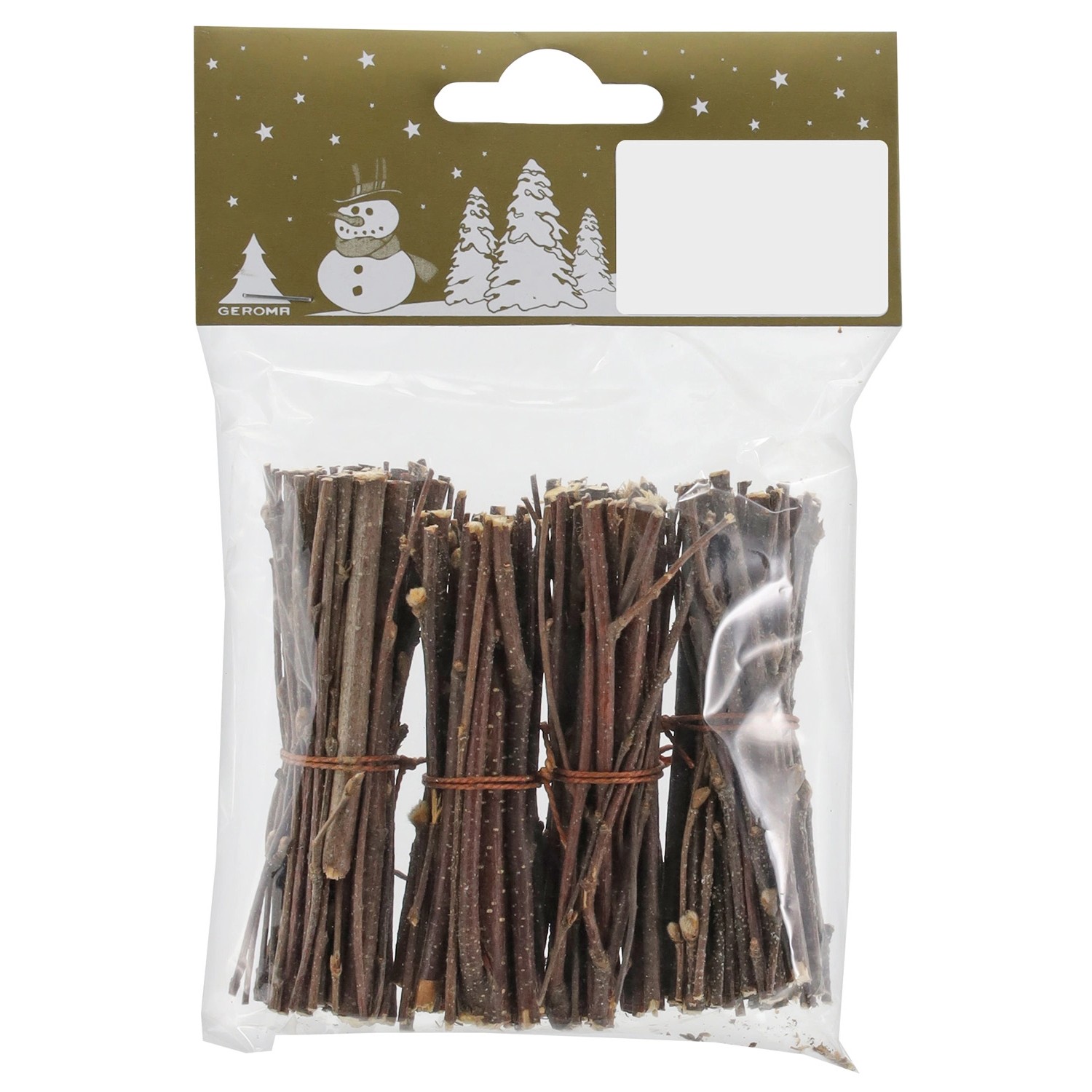 Svazek březového dřeva, přírodní, 6 cm, 4 ks