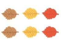 List filcový na kolíčku mix barev 5 cm, 6 ks List filcový na kolíčku mix barev 5 cm, 6 ks