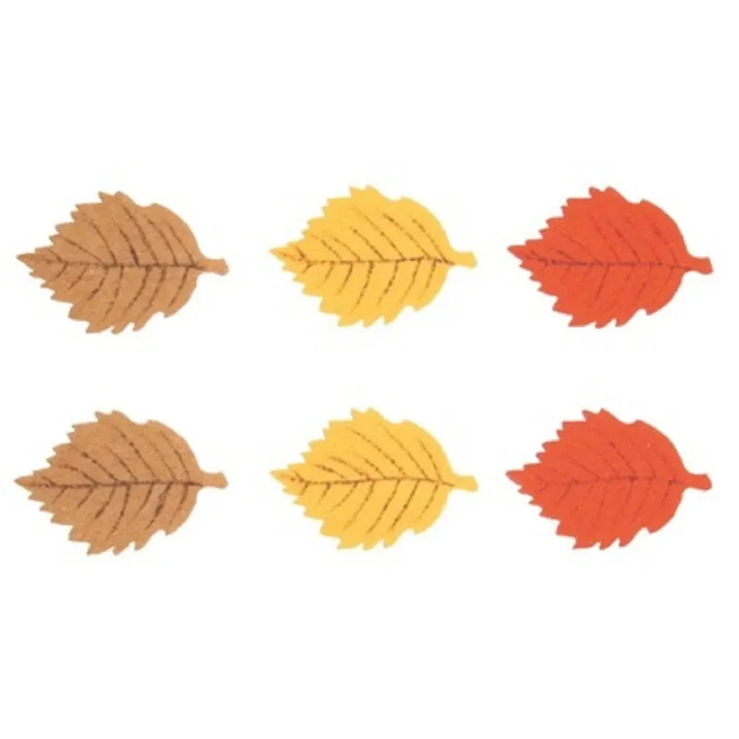 List filcový na kolíčku mix barev 5 cm, 6 ks