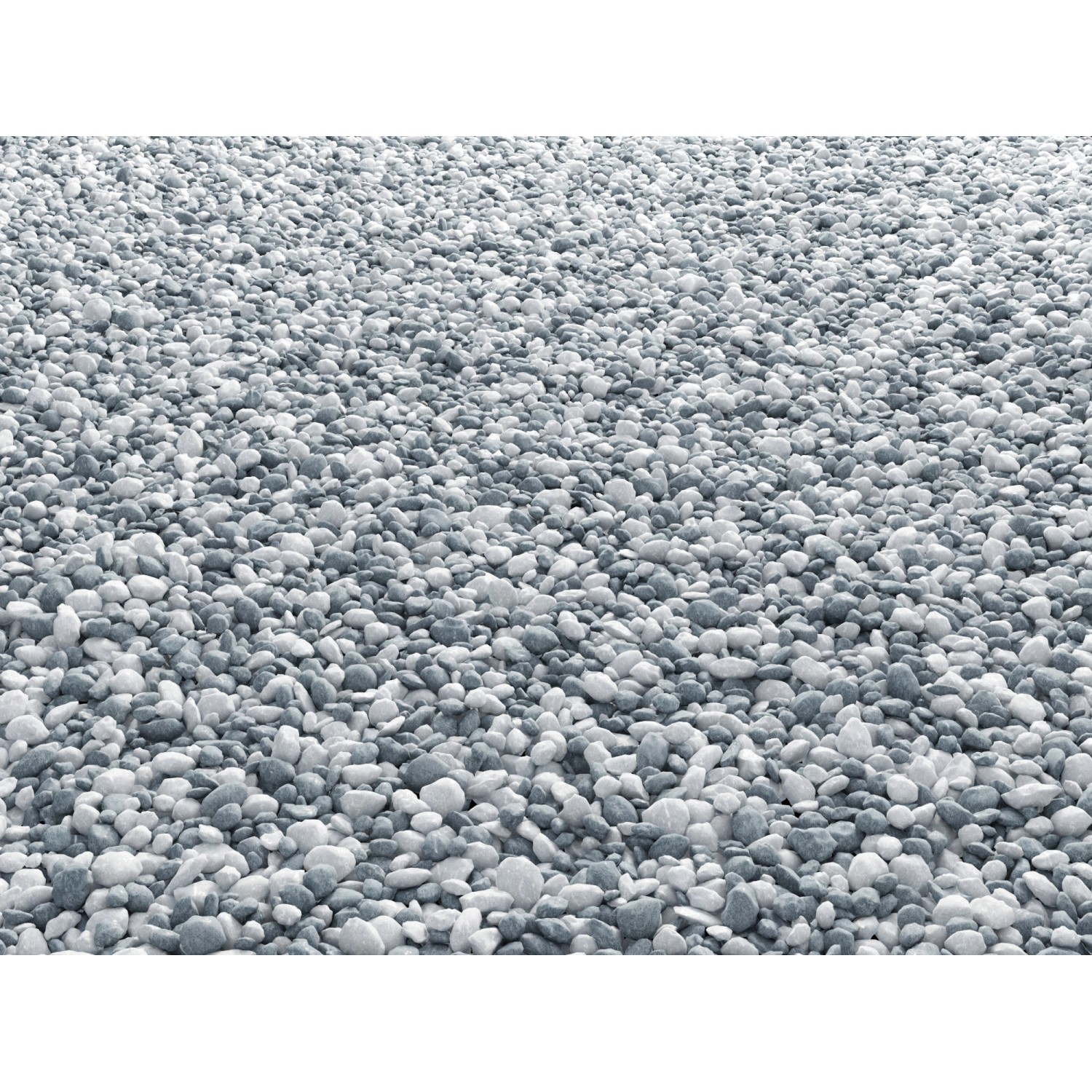 WECO Zahradní drť černá-bílá, 8-12 mm, 15 kg/pytel