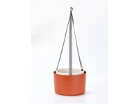 Plastia Samozavlažovací závěsná žardina Berberis terakota+slon.kost pr.30x19,8cm