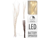 Vrbové větvičky s LED osvětlením, různé barvy, 40 cm