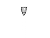 Mica Decorations Zahradní zápich pochodeň klasický design, černá, 100 cm