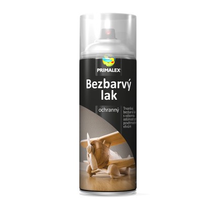 PRIMALEX Bezbarvý lak ve spreji lesklý 400 ml