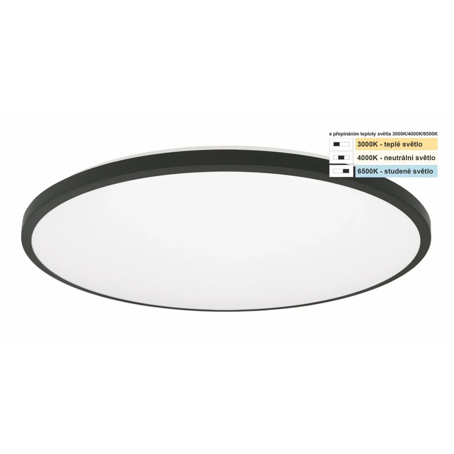 Top Light Koupelnové stropní LED svítidlo Onyx KL CCT 24W IP44 2400lm pr. 39 cm
