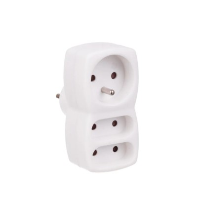 REV Trojitá rozbočovací zásuvka, 1x 2P + PE, 2x 2P, 16 A - 230 V, bílá