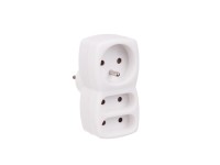 REV Trojitá rozbočovací zásuvka, 1x 2P + PE, 2x 2P, 16 A - 230 V, bílá