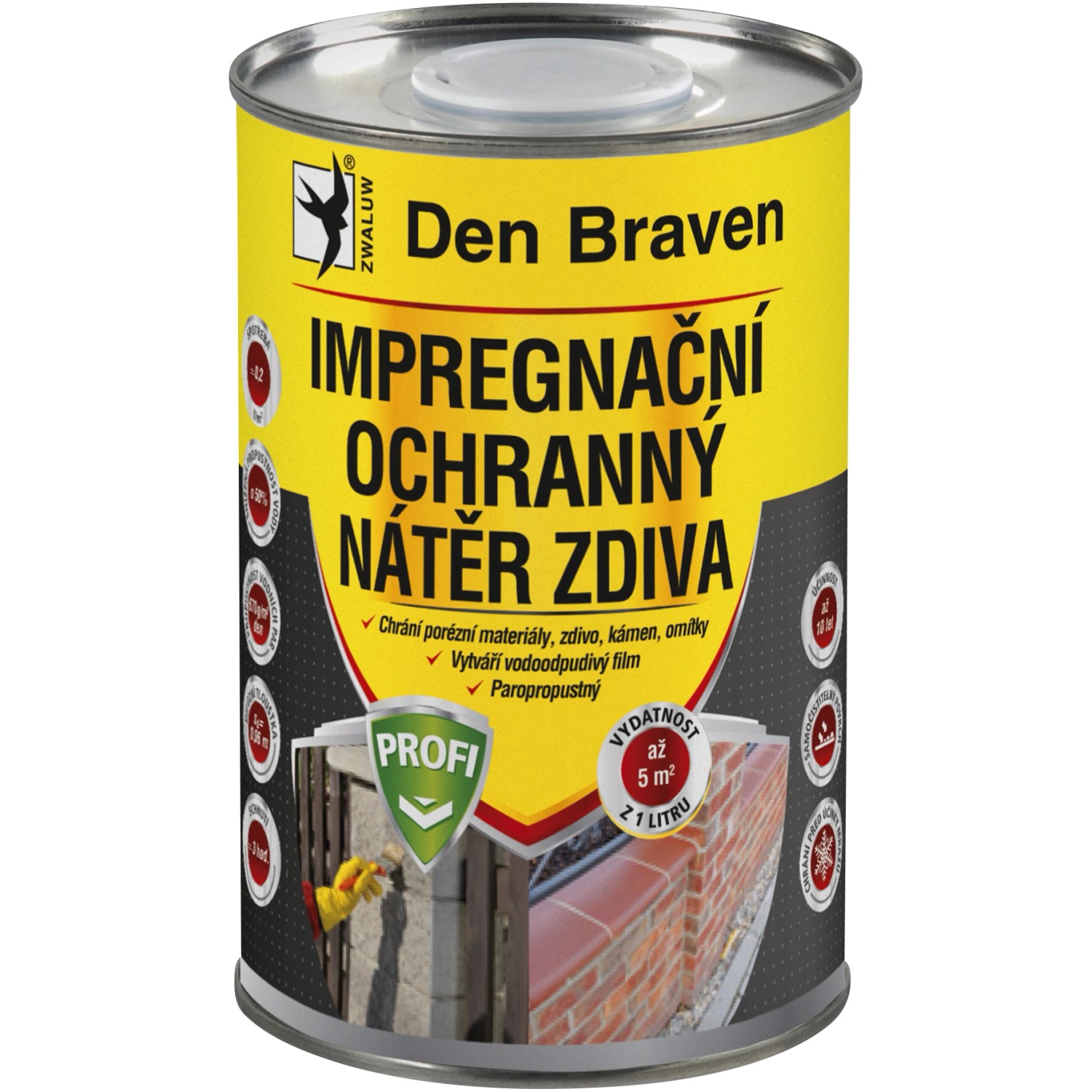 Den Braven Impregnační a ochranný nátěr zdiva 1 l