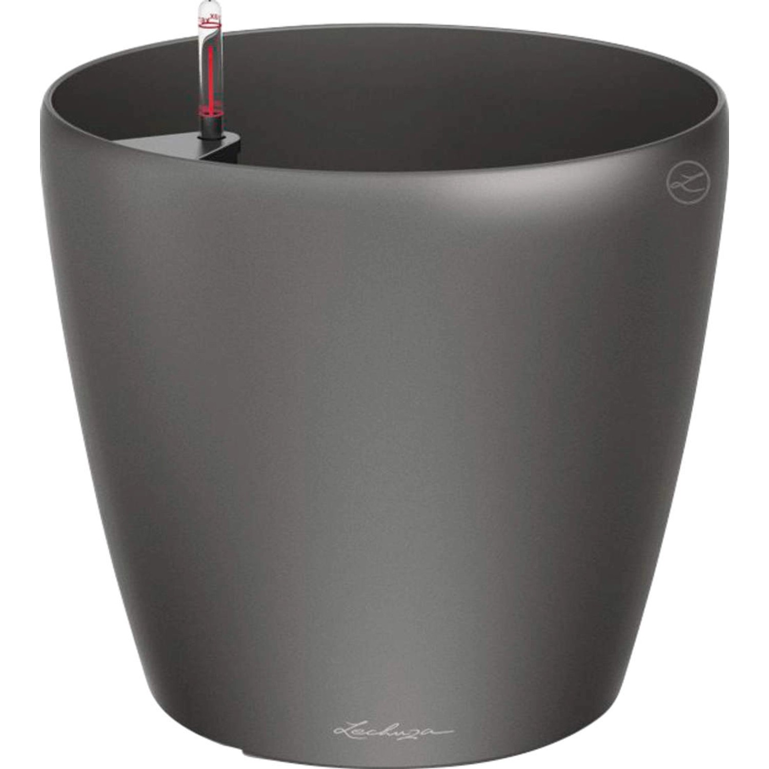 Lechuza Květináč Classico Premium 60, antracitová metalická, pr. 60 x 56 cm