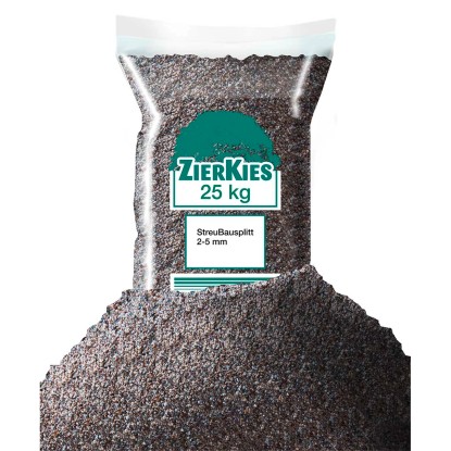 WECO Posypová/ stavební drť antracitová, 2-5 mm, 25 kg/pytel