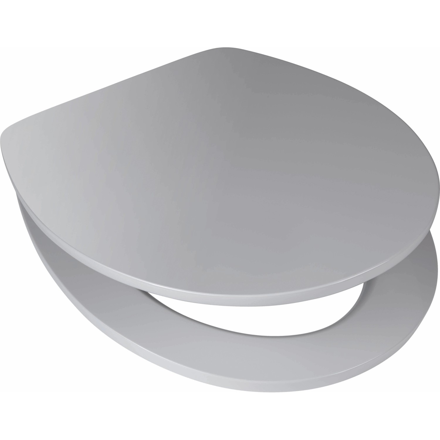 WC sedátko Tonda šedé s automatickým sklápěním