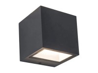 LUTEC LED nást. svítidlo GEMINI tm. šedé 9W 850lm 4000K IP54 86x88x85mm