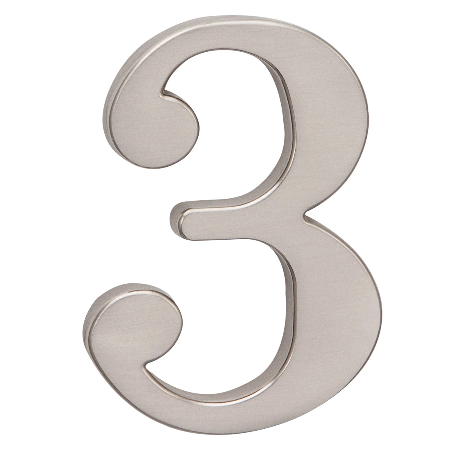 Cobra Číslice 3 - 15 cm, nerez