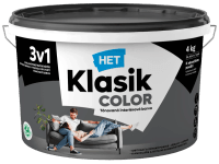 HET Klasik COLOR Tónovaná interiérová barva KC 0187 šedá antracitová, 4 kg