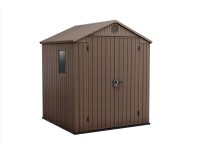 Keter Plastový zahradní domek Darwin 6x6, hnědá, 190 x 182 x 221 cm