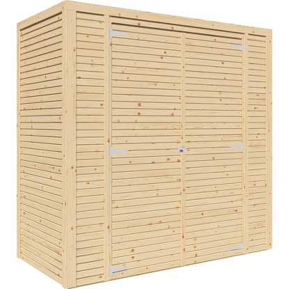 Bertilo Dřevěný domek na nářadí Box 1, přírodní, 208 x 103 cm