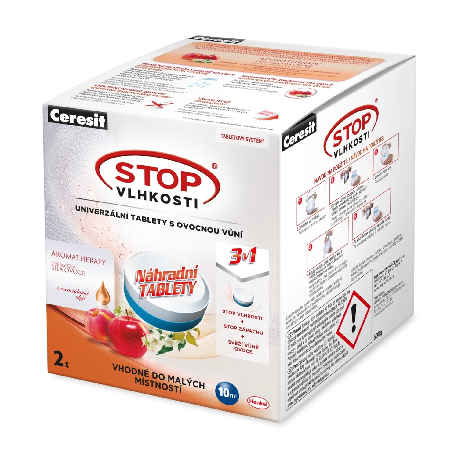 Ceresit Stop vlhkosti - náhradní tableta 3v1, 2 ks