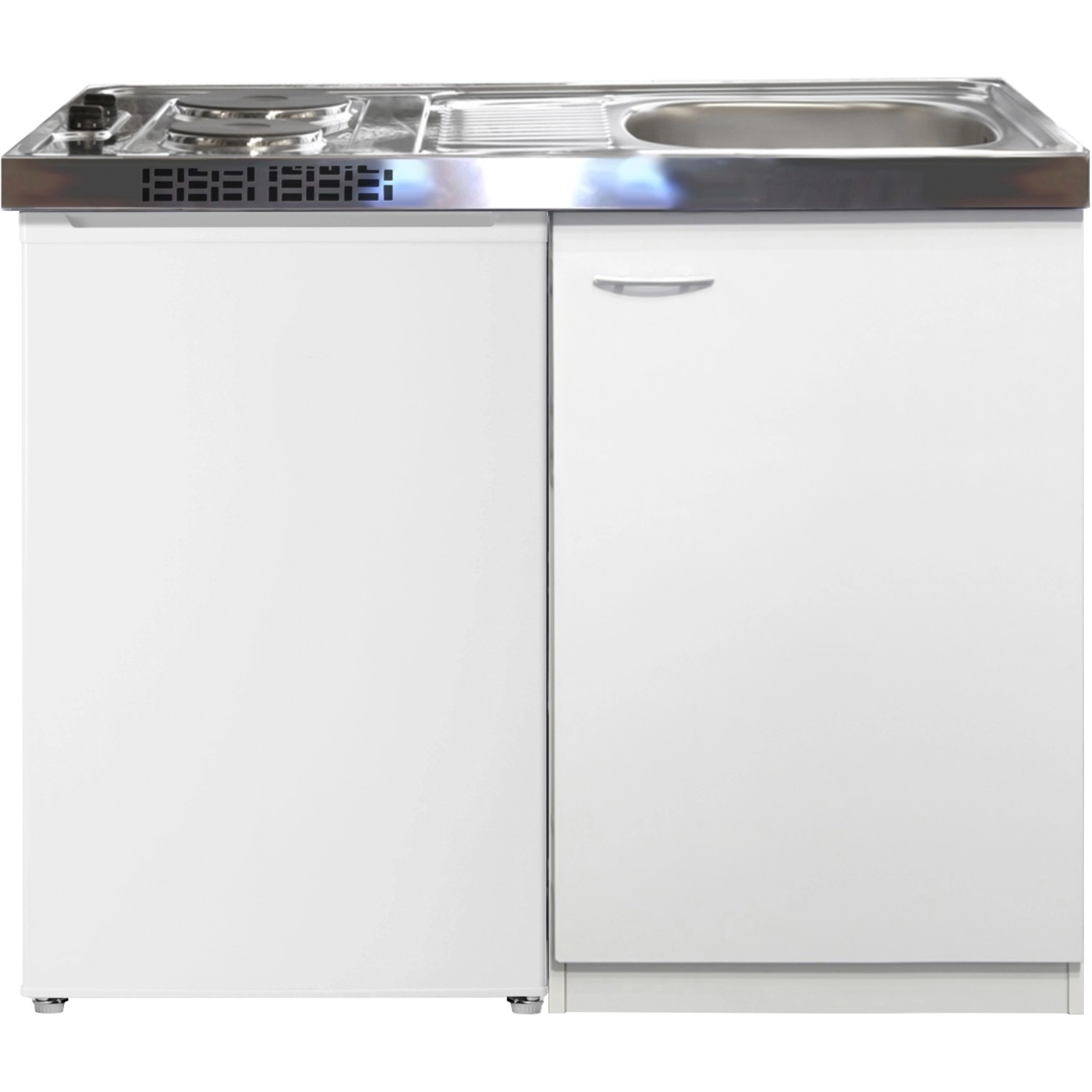 Flex-Well Mini kuchyňská spíž bílá 100 cm