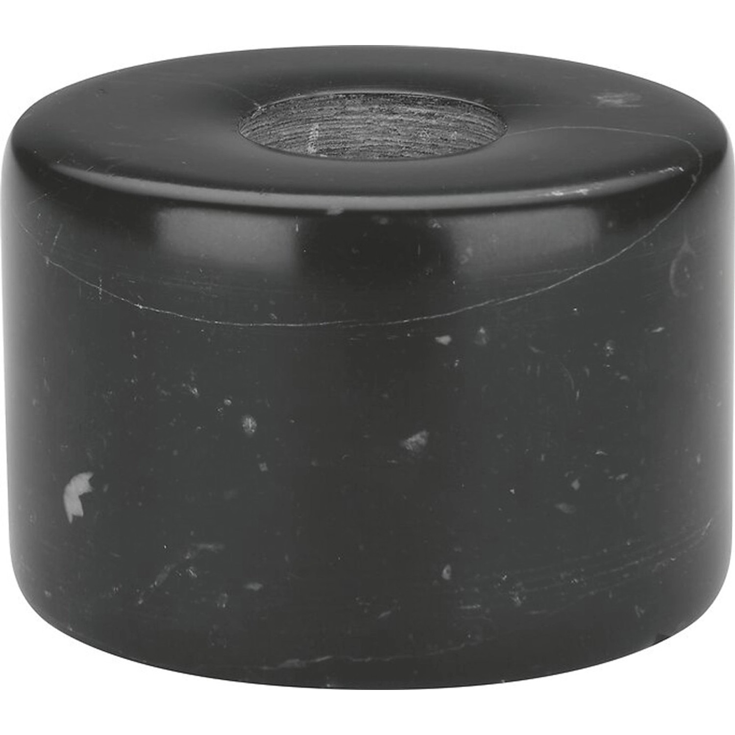 Svícen Midnight Mystery, mramor, černý, 4 cm