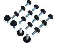 Krytky na nožičky pro 4dílnou sestavu zahradního nábytku Bostonia, 16 ks