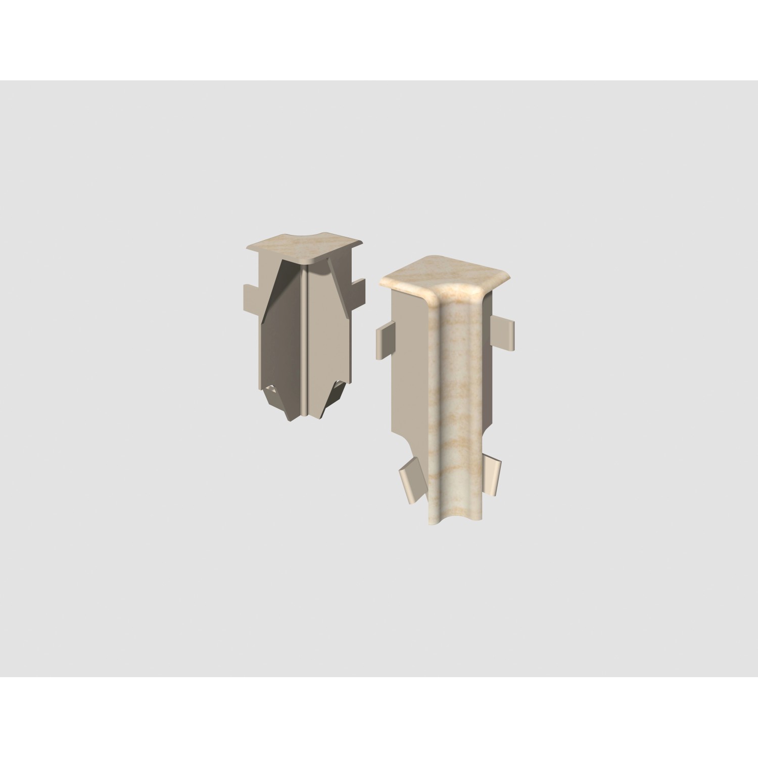 Egger Vnitřní roh pro soklovou lištu CUBICAL dub krémový, 2 ks