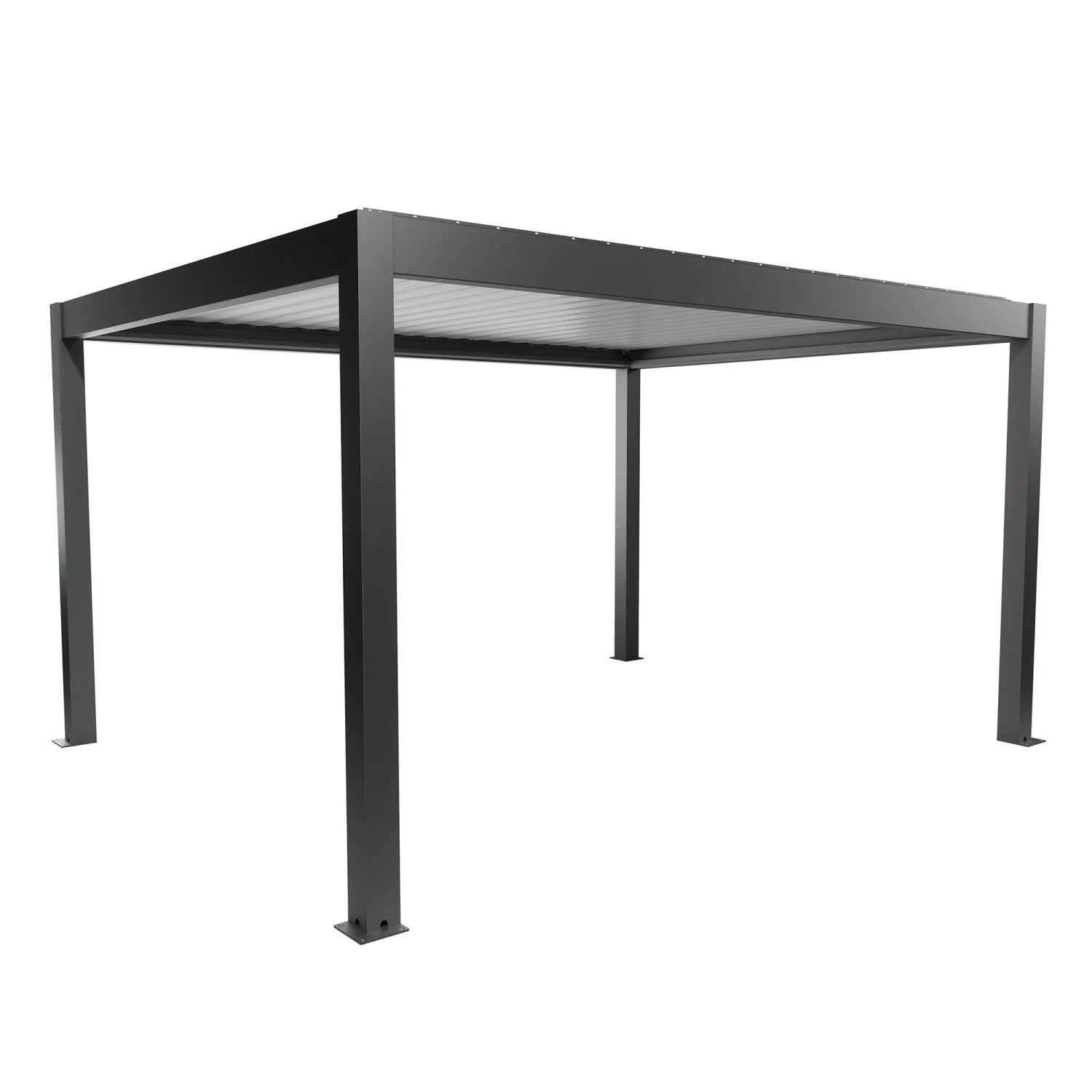 Biohort Pergola 4,5 x 3,5 tmavě šedá/bílá 460 x 367,5 cm