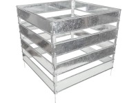 Pozinkovaný kompostér 80 cm x 80 cm x 70 cm Pozinkovaný kompostér 80 cm x 80 cm x 70 cm