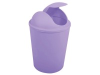 MSV Odpadkový koš s výklopným víkem Ako, levandulová, 5,5 l