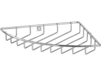 Rohová drátěná polička