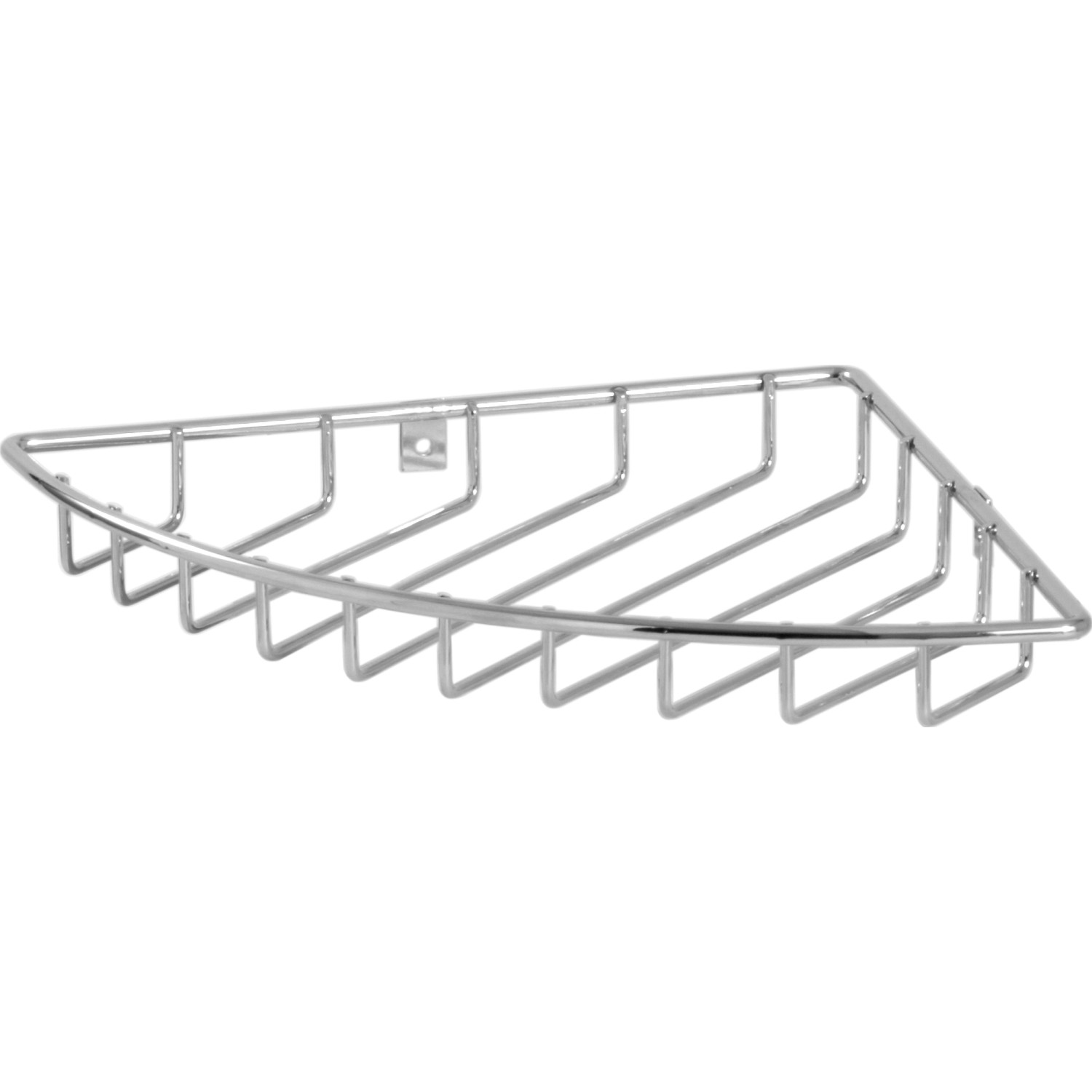 Rohová drátěná polička