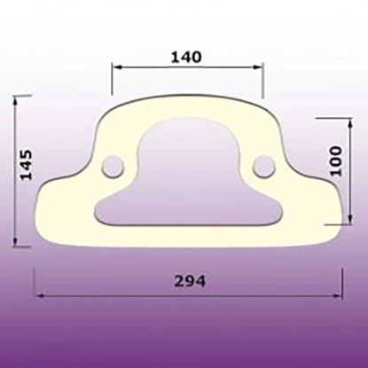 Těsnění WC kombi mezi nádrž a mísu typ B G4/98