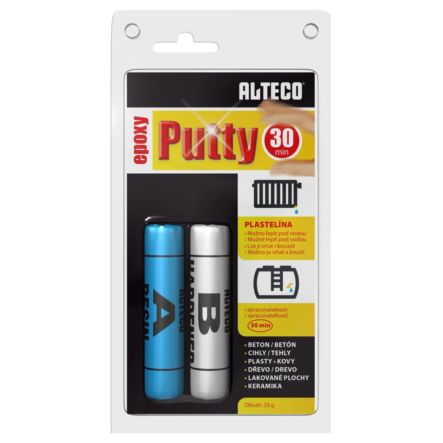 ALTECO dvousložková epoxidová plastelína Epoxy Putty 100 g