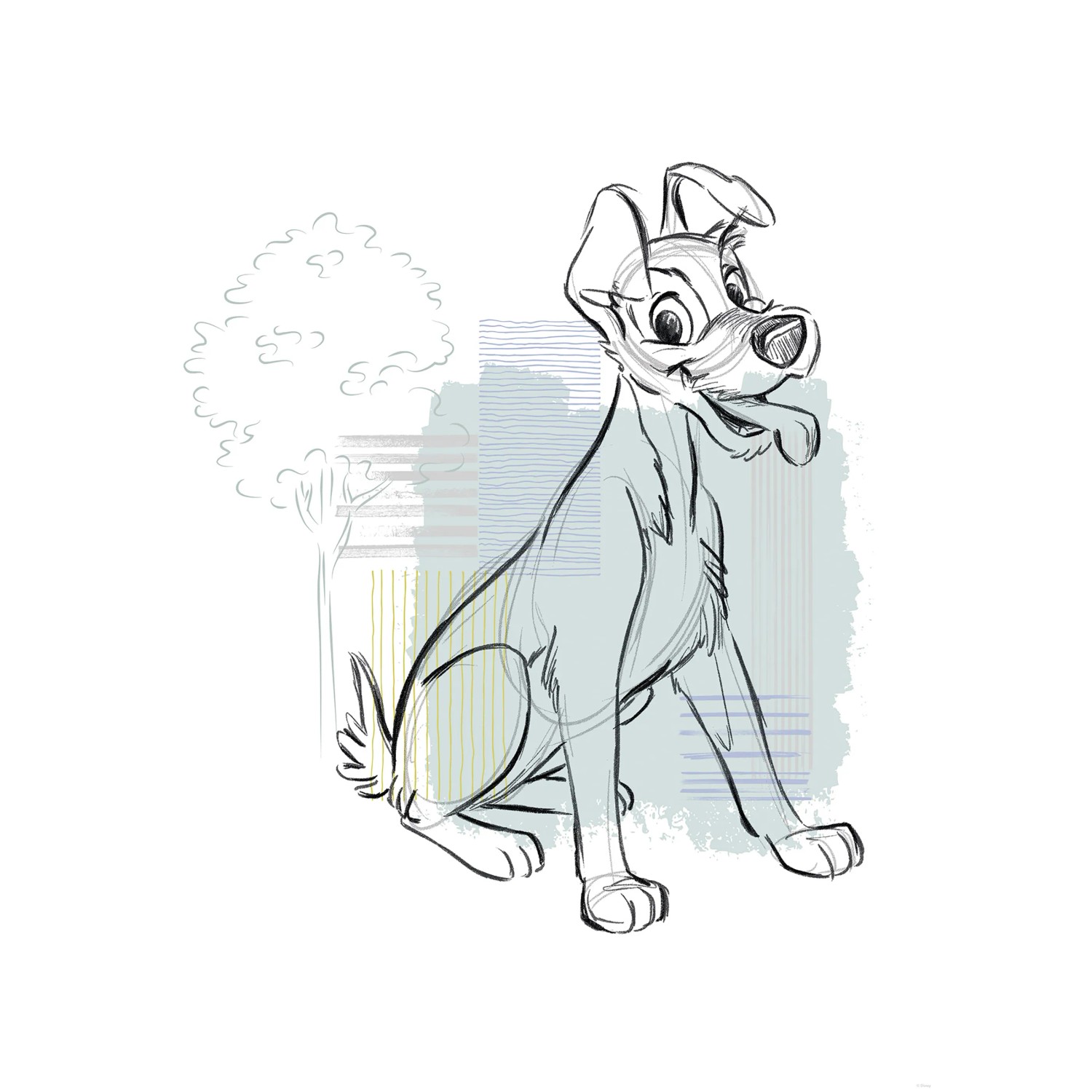 Komar Plakát Disney Lady and the Tramp Hello Tramp 50 x 70 cm