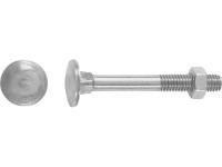 Vratový šroub M8 x 70 mm částečný závit ocel A2, 25 ks + matice