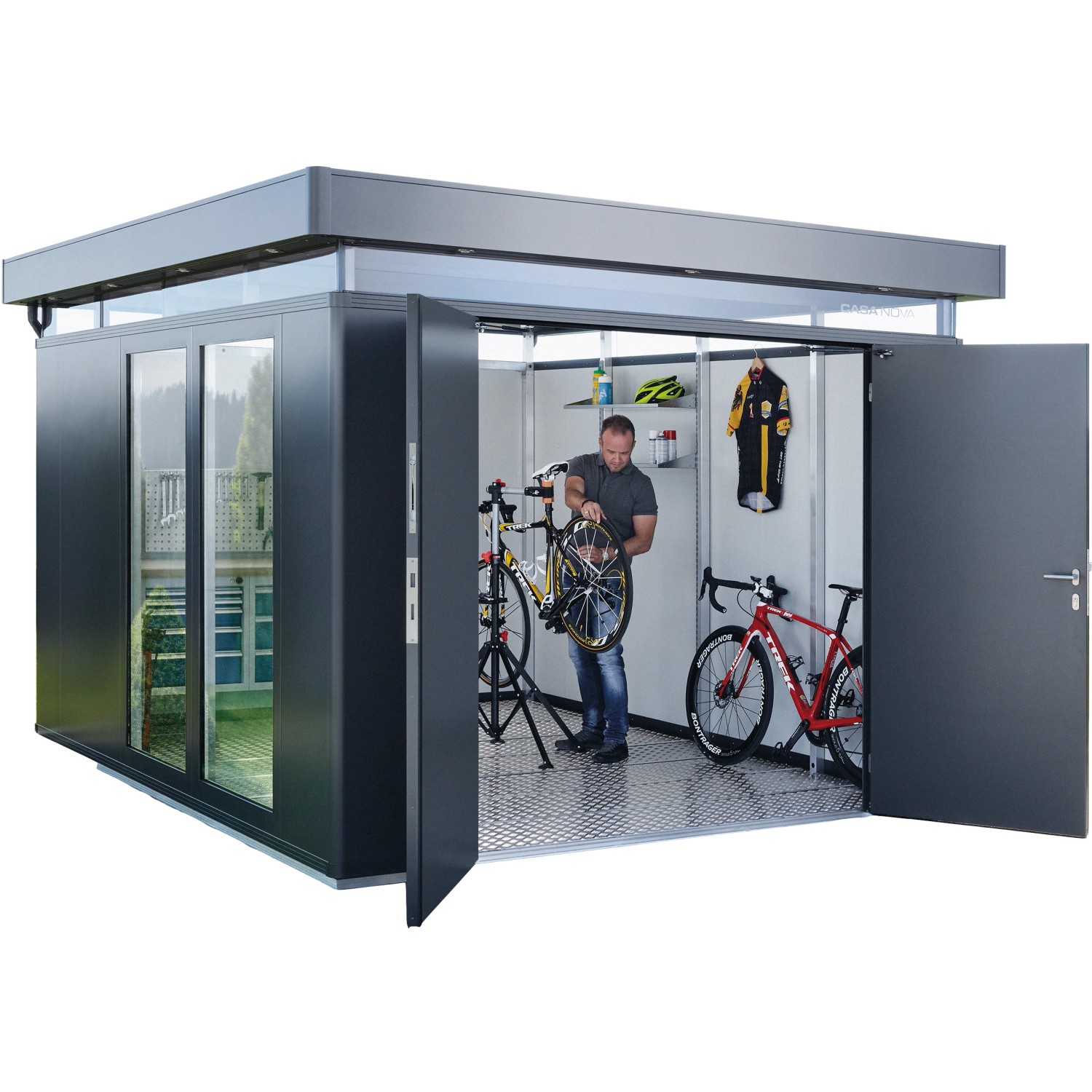 Biohort Druhé dveřní křídlo pro zahradní domky CasaNova, tmavě šedá, P