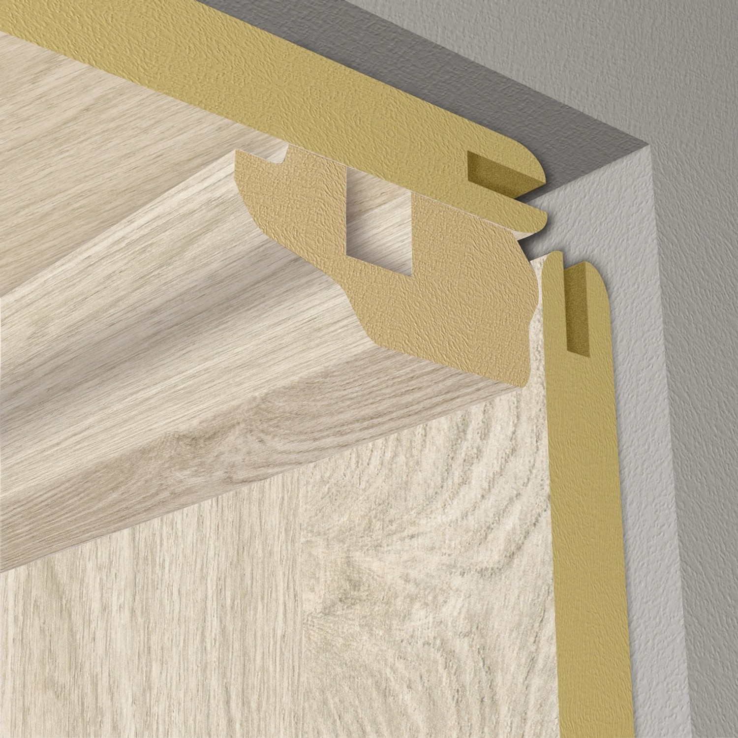 Stropní ukončovací lišta 260 cm x 1,6 cm x 3,6 cm