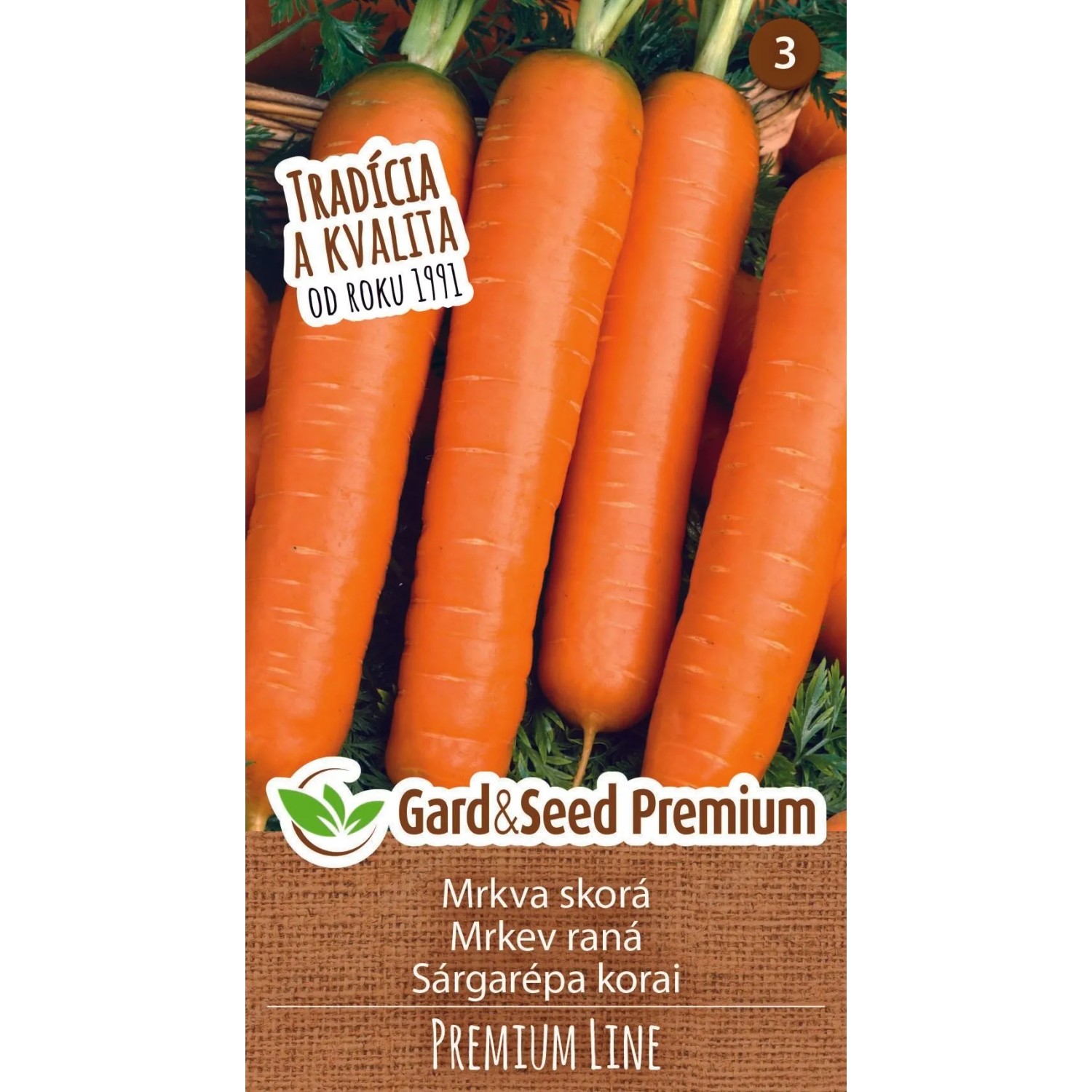 GardenSeed Premium Semínka Mrkev obecná PREMIUM Marquette