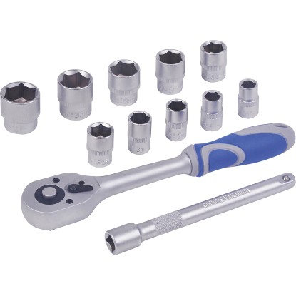LUX-TOOLS Sada nástrčných klíčů 10 mm (3/8") 12dílná