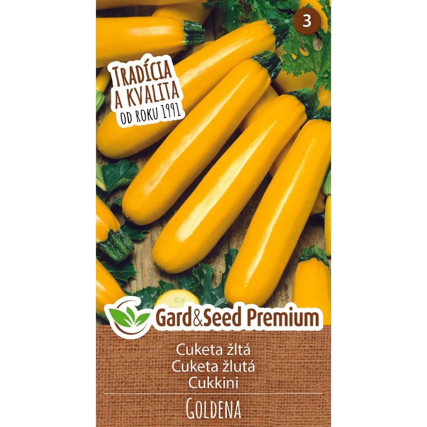 GardenSeed Premium Semínka Cuketa žlutá Goldena